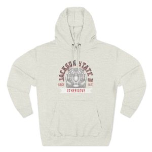11818638002631087653_2048.jpeg Jackson State Univ #TheeILove Women's White Premium Pullover Hoodie