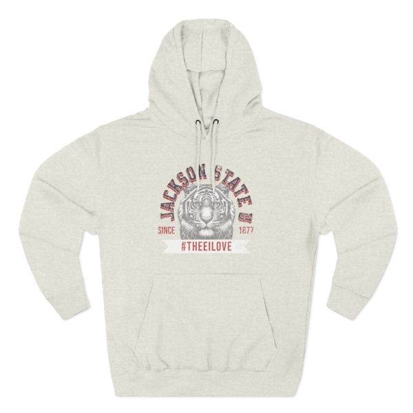 11818638002631087653_2048.jpeg Jackson State Univ #TheeILove Women's White Premium Pullover Hoodie