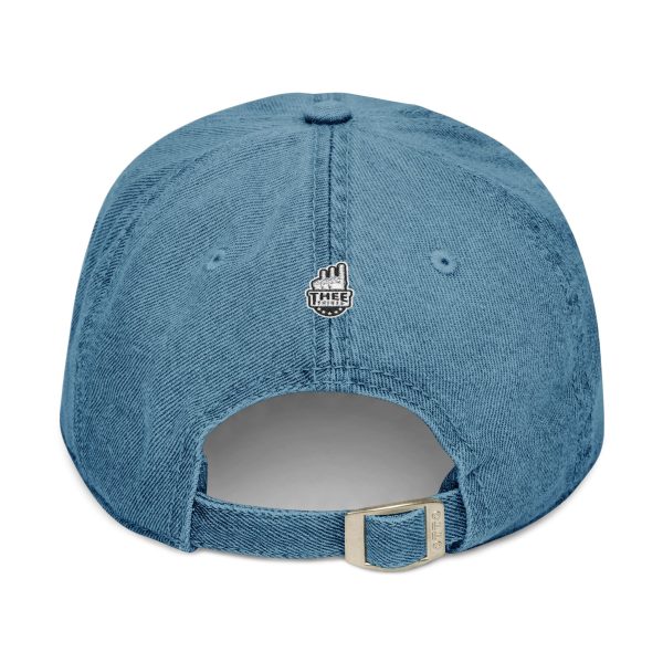 JSU vs Everybody Tiger White Embroidered Denim Dad Cap