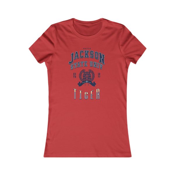 12049282595367990232_2048.jpeg Proud Jackson State Univ Tiger Women's Navy Favorite Tee