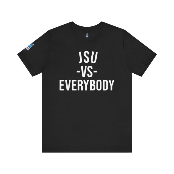 JSU vs Everybody Black Font Jersey Short Sleeve Tee