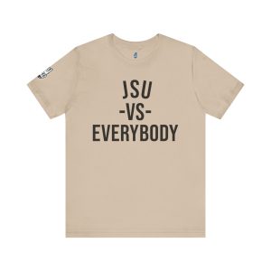 12584187512326160362_2048.jpeg JSU vs Everybody Font Jersey Short Sleeve Tee
