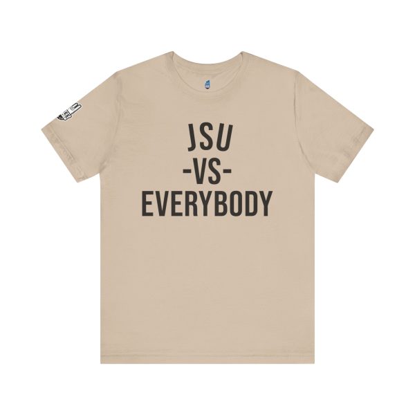 12584187512326160362_2048.jpeg JSU vs Everybody Font Jersey Short Sleeve Tee