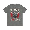 12911837140477687916_2048.jpeg #TheeILove Jackson State U Tigerhead Men's Red Jersey Short Sleeve Tee