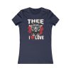 13136679270701578058_2048.jpeg #TheeILove Jackson State U Tigerhead Women's Red Favorite Tee