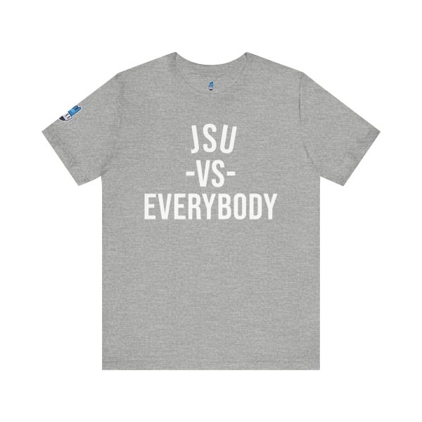 JSU vs Everybody Black Font Jersey Short Sleeve Tee