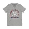 13261610763213328689_2048.jpeg Jackson State Univ #TheeILove Men's Red Jersey Short Sleeve V-Neck Tee