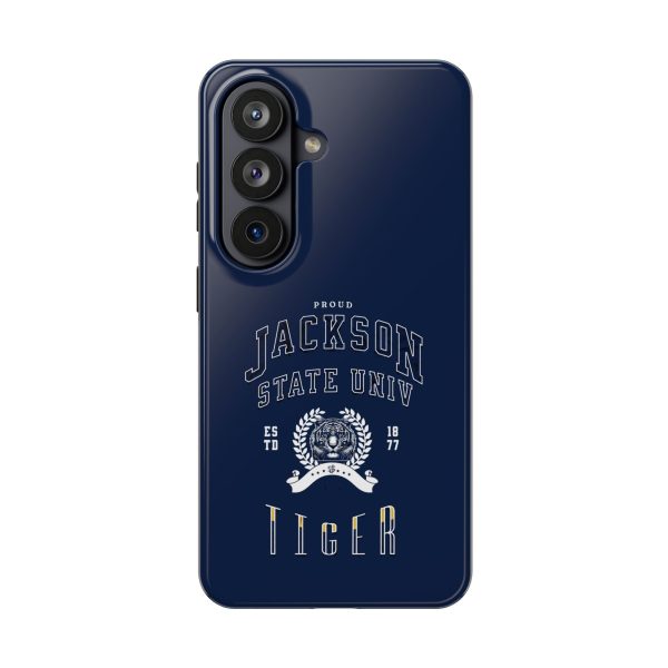 Proud Jackson State Univ Tiger White - Navy Case