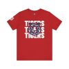 Jackson State Univ Tigers 3X White Jersey Short Sleeve Tee