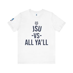 14594719181608390521_2048.jpeg JSU vs All Ya'll Navy Tiger Edition Jersey Short Sleeve Tee