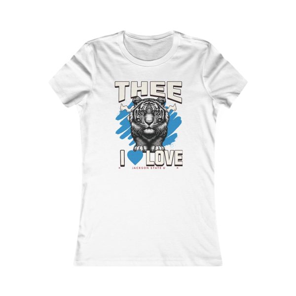 14880312567965247234_2048.jpeg #TheeILove Jackson State U Tigerhead Women's Baby Blue Favorite Tee