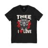 16259445447763825548_2048.jpeg #TheeILove Jackson State U Tigerhead Men's Red Jersey Short Sleeve V-Neck Tee