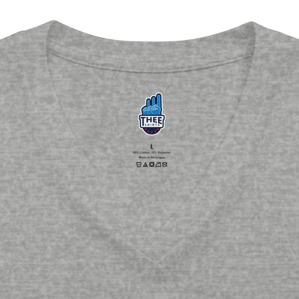 1628416593414101218_2048.jpeg #TheeILove Jackson State U Tigerhead Men's Red Jersey Short Sleeve V-Neck Tee