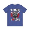 16329997052259860584_2048.jpeg #TheeILove Jackson State U Tigerhead Men's Red Jersey Short Sleeve Tee