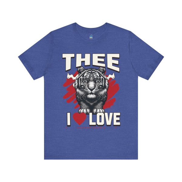 16329997052259860584_2048.jpeg #TheeILove Jackson State U Tigerhead Men's Red Jersey Short Sleeve Tee