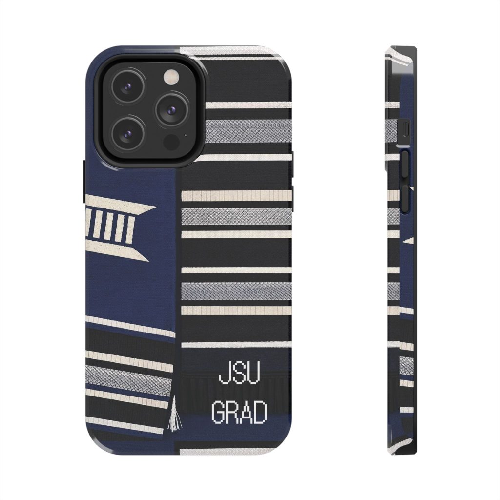 Thee Shirts - JSU Graduation Stole JSU Grad - Navy Phone Case