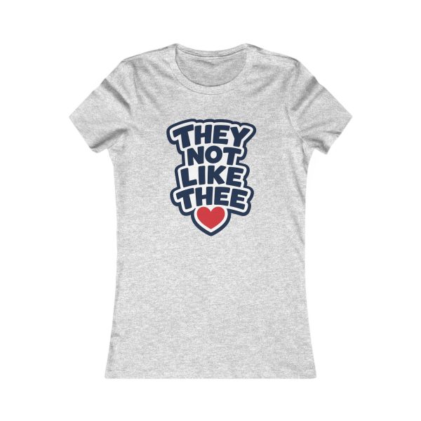 They Not Like Thee Navy Women's Favorite Tee