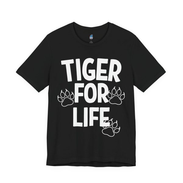 16956813022952938180_2048.jpeg Tiger For Life Paws Men's White Jersey Short Sleeve Tee