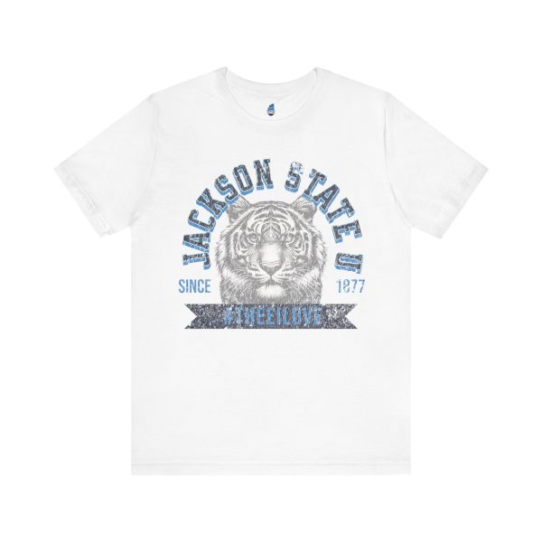 17271073177859229858_2048.jpeg Jackson State Univ #TheeILove Men's Navy Jersey Short Sleeve Tee