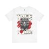 17709752195796128112_2048.jpeg #TheeILove Jackson State U Tigerhead Men's Red Jersey Short Sleeve Tee
