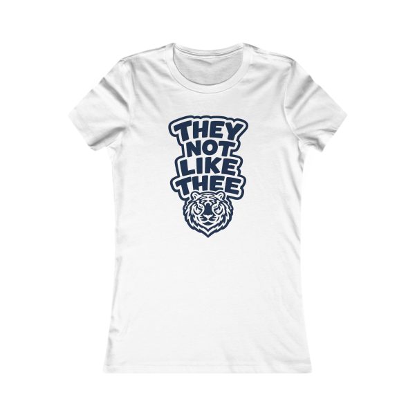 They Not Like Thee Tiger Navy Women's Favorite Tee