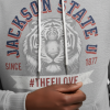 Jackson State Univ #TheeILove Men's White Fleece Pullover Hoodie