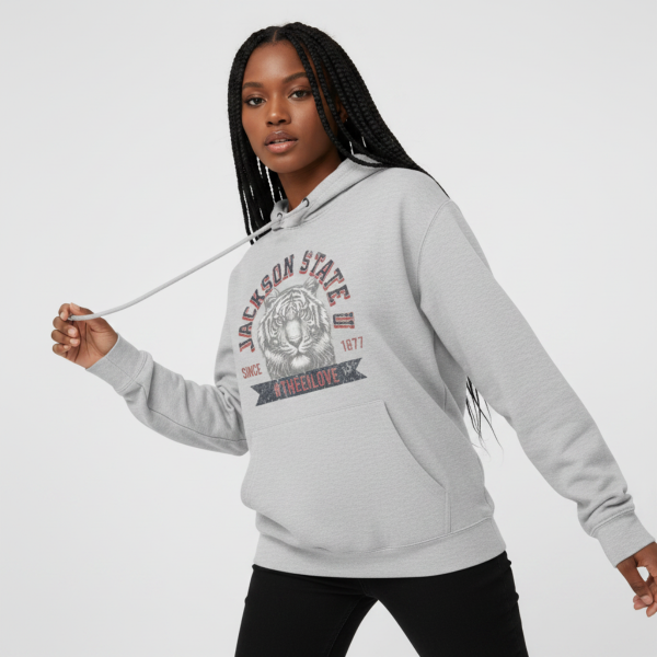 Jackson State Univ #TheeILove Women's Navy Premium Fleece Hoodie