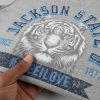 20260812155146-1f19665b-9062-65d6-af95-06557b82bb99.png Jackson State Univ #TheeILove Men's Navy Jersey Short Sleeve V-Neck Tee