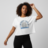 Jackson State Univ #TheeILove Women's Baby Blue Women's Flowy Cropped Tee