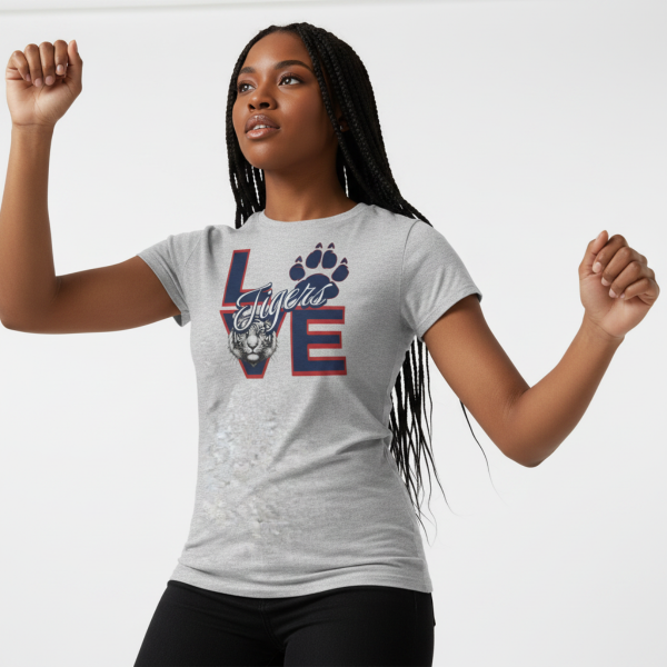 20260814034532-1f197929-97bb-6004-9be5-aeaff5eb86c5.png Love Tigers Varsity Women's Favorite Tee