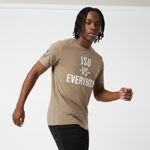 JSU vs Everybody Black Font Jersey Short Sleeve Tee
