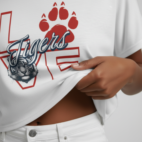 20260814135124-1f197e73-d421-6b3e-9597-7e8c0485b0e0.png Love Tigers Black Women's Flowy Cropped Tee
