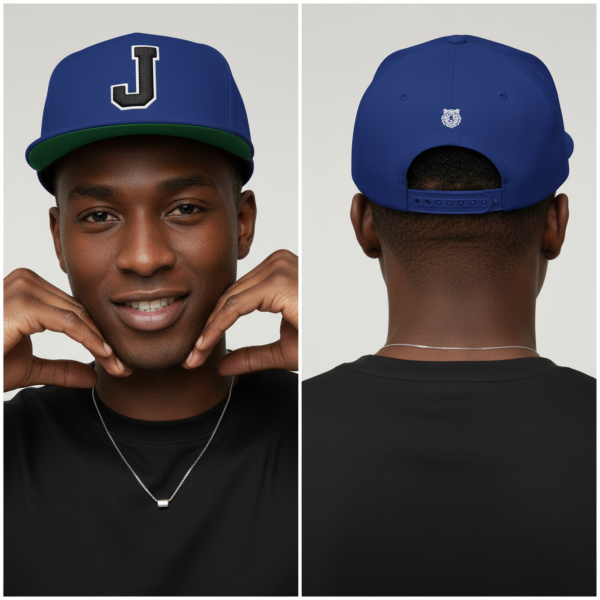 Thee Shirts "J" Navy Embroidered Bill Cap
