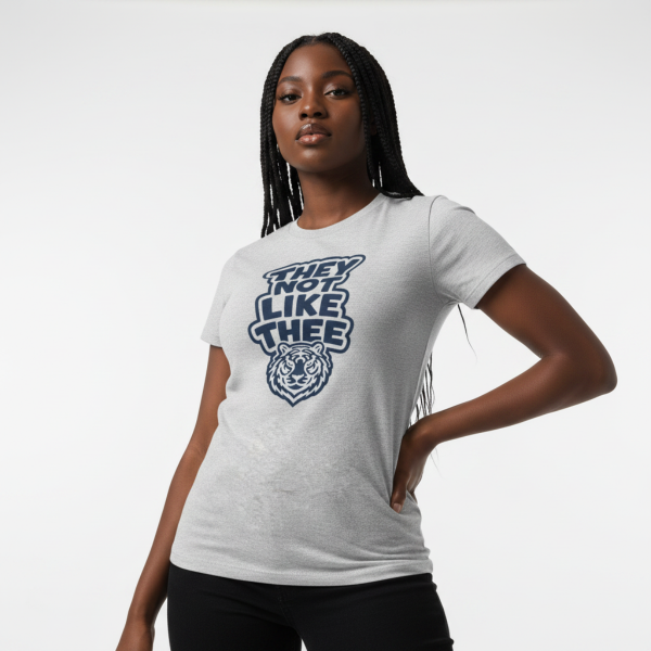 They Not Like Thee Tiger Navy Women's Favorite Tee