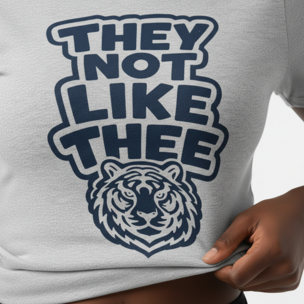 They Not Like Thee Tiger Navy Women's Favorite Tee