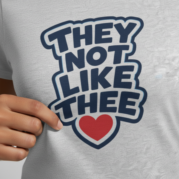 They Not Like Thee Navy Women's Favorite Tee