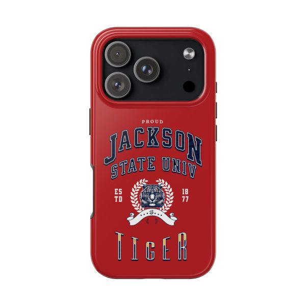 2065605699928666585_4096.jpeg Proud Jackson State Univ Tiger White - Red Case