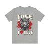 2245014117624135573_2048.jpeg #TheeILove Jackson State U Tigerhead Men's Red Jersey Short Sleeve Tee