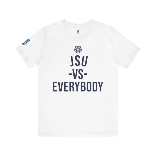 2341203432145976571_2048.jpeg JSU vs Everybody Tiger Edition Jersey Short Sleeve Tee