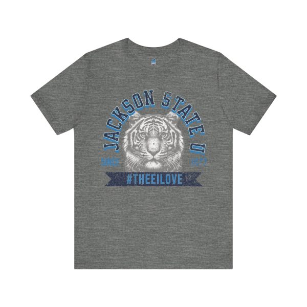 2396118254176984457_2048.jpeg Jackson State Univ #TheeILove Men's Navy Jersey Short Sleeve Tee