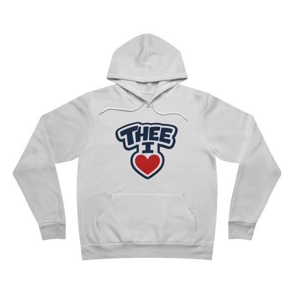 Thee I Heart Men's Block Navy Fleece Pullover Hoodie