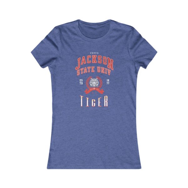 4991448264006943738_2048.jpeg Proud Jackson State Univ Tiger Women's Red Favorite Tee