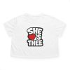 5534164071921759105_2048.jpeg She Heart's Thee White Women's Cropped Tee