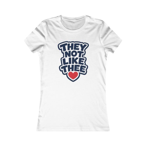 They Not Like Thee Navy Women's Favorite Tee
