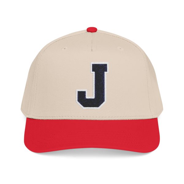 6025832343743325502_2048.jpeg Thee Shirts "J" Two Tone Embroidered Bill Cap