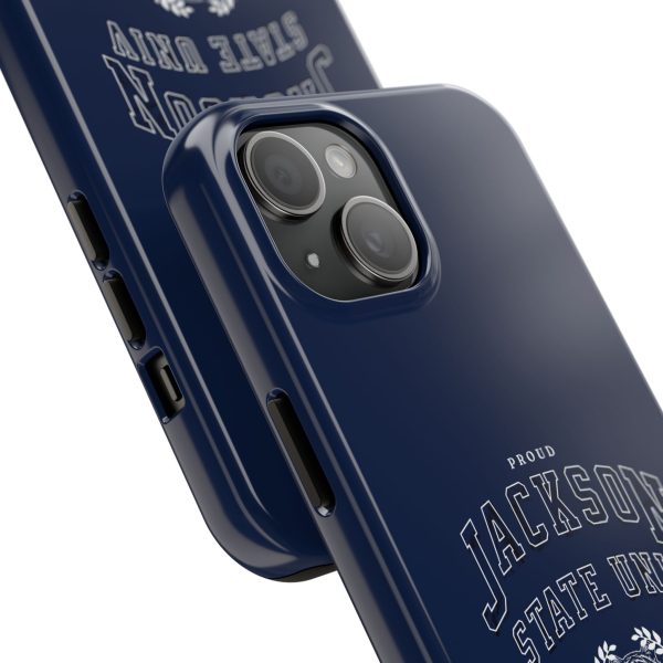 Proud Jackson State Univ Tiger White - Navy Case