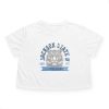 Jackson State Univ #TheeILove Women's Baby Blue Women's Flowy Cropped Tee