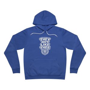 They Not Like Thee Tiger White Men's Fleece Pullover Hoodie