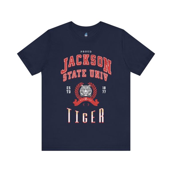 7064480290699653749_2048.jpeg Proud Jackson State Univ Tiger Men's Red Jersey Short Sleeve Tee