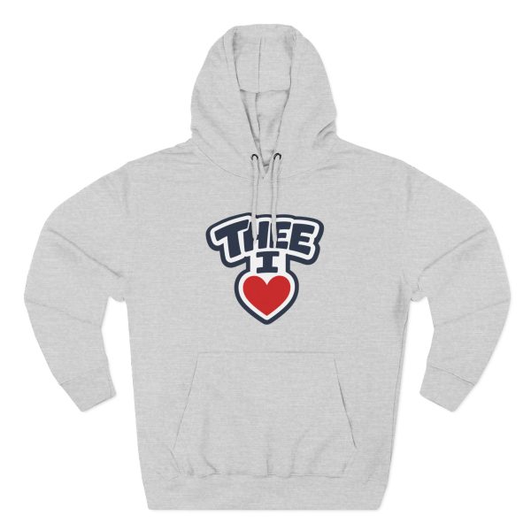 7363139931080919208_2048.jpeg Thee I Heart Women's Block Navy Premium Pullover Hoodie